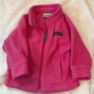 Columbia Kids Bright Pink Fleece Jacket